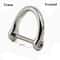 Solid Stainless Steel Carabiner Shackle With Screw Lock D Bow Keychain Connector Clip 921mm 8