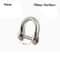 Solid Stainless Steel Carabiner Shackle With Screw Lock D Bow Keychain Connector Clip 921mm 1