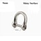 Solid Stainless Steel Carabiner Shackle With Screw Lock D Bow Keychain Connector Clip 921mm 1