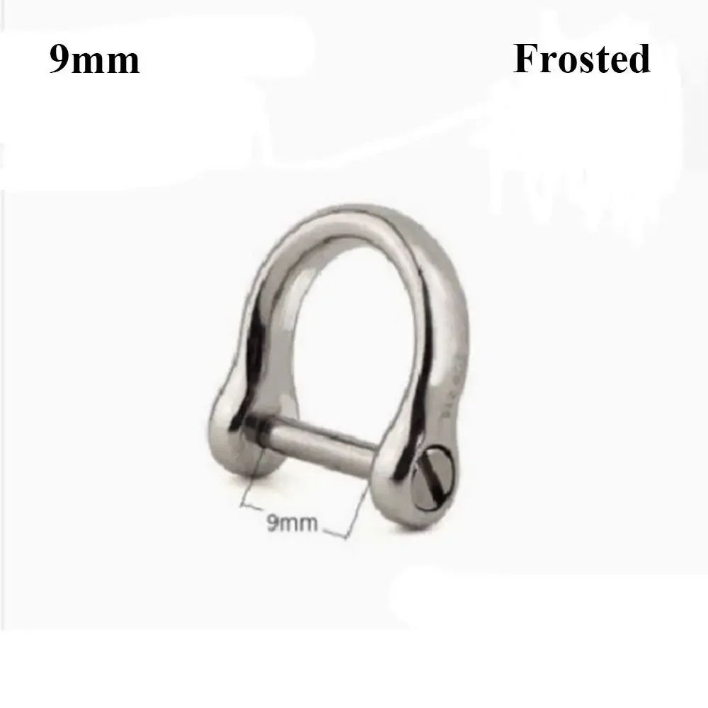 Solid Stainless Steel Carabiner Shackle With Screw Lock D Bow Keychain Connector Clip 921mm 2