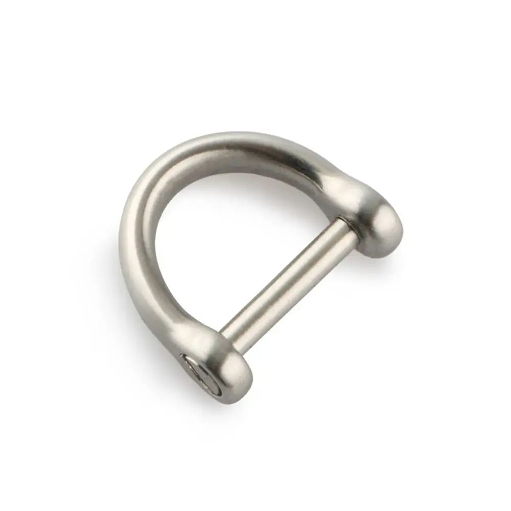 Solid Stainless Steel Carabiner Shackle With Screw Lock D Bow Keychain Connector Clip 921mm 10