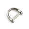 Solid Stainless Steel Carabiner Shackle With Screw Lock D Bow Keychain Connector Clip 921mm 10