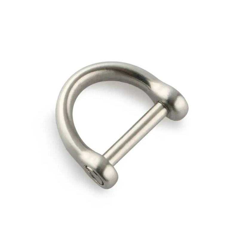 Solid Stainless Steel Carabiner Shackle With Screw Lock D Bow Keychain Connector Clip 921mm 10