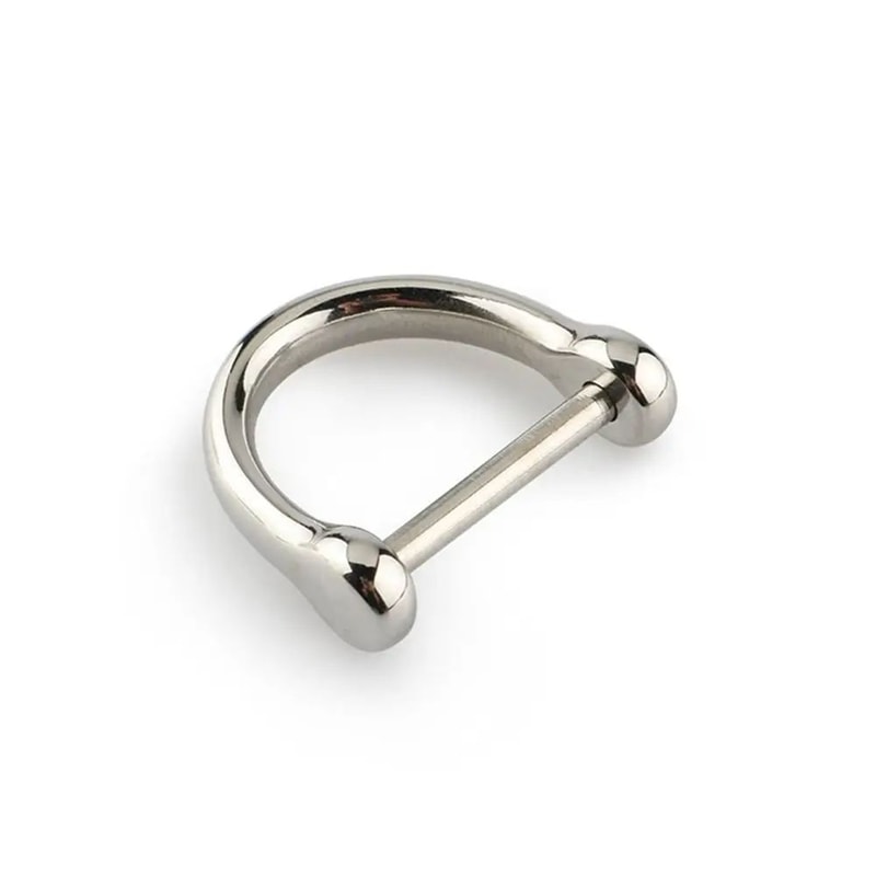 Solid Stainless Steel Carabiner Shackle With Screw Lock D Bow Keychain Connector Clip 921mm 12