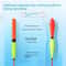 3Pack Rocky Strike Indicator Fishing Floats HighVisibility Triangle Tail Slip Bobber Set 1