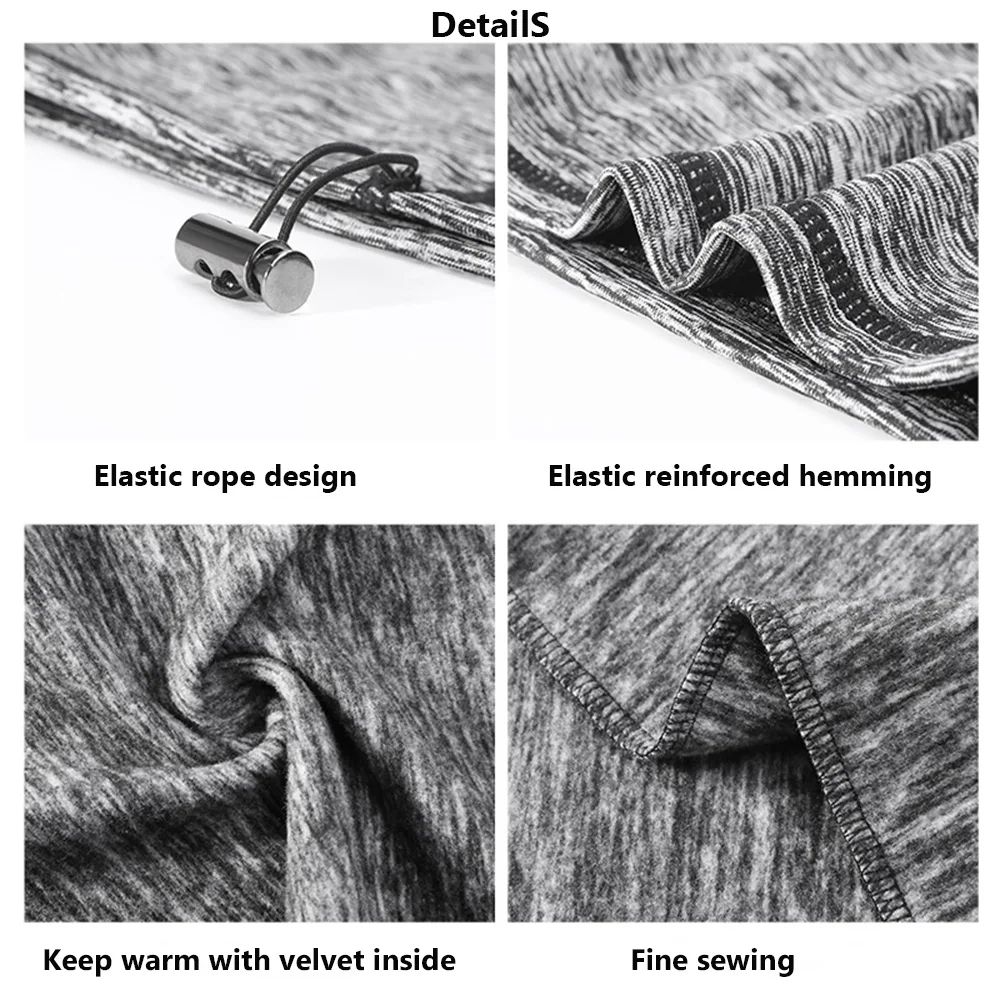 Thermal Fleece Winter Neck Warmer Neck Gaiter For Cycling Running Outdoor Sports 4