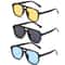 UV400 Square Frame Sunglasses Retro Punk Black Shades For Men Women 3