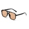 UV400 Square Frame Sunglasses Retro Punk Black Shades For Men Women 8