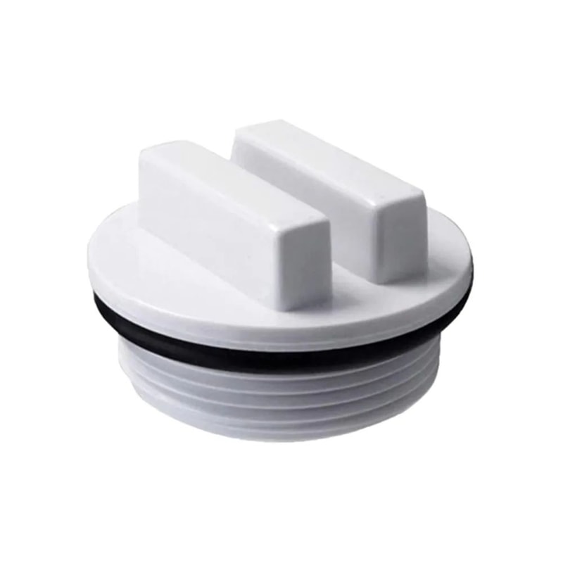 Universal Threaded Pool Winterizing Plug LeakTight Pool Return Line Sealing Plug WhiteBlack 7