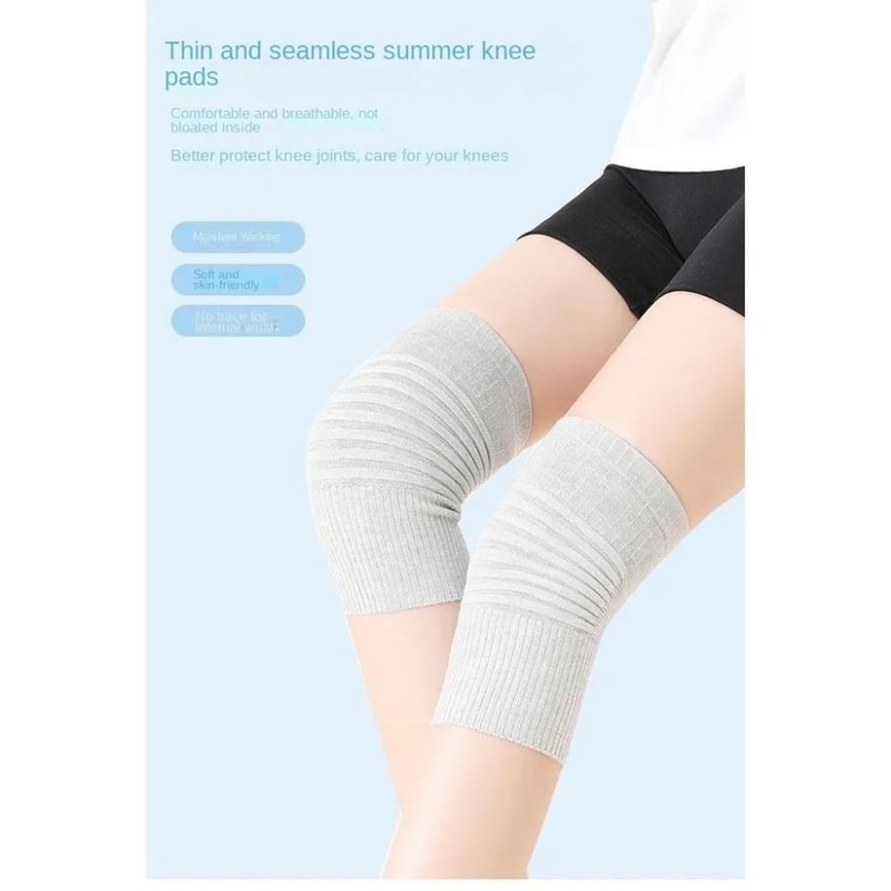 Cotton Stripe Knee Compression Sleeve Breathable Sports Knee Support Brace Unisex 2