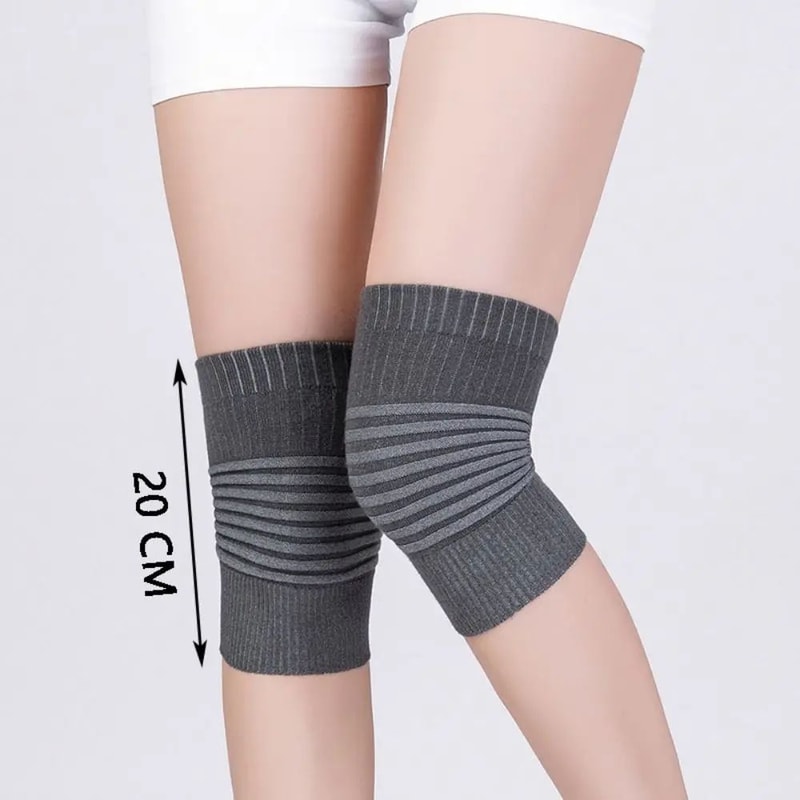Cotton Stripe Knee Compression Sleeve Breathable Sports Knee Support Brace Unisex 4