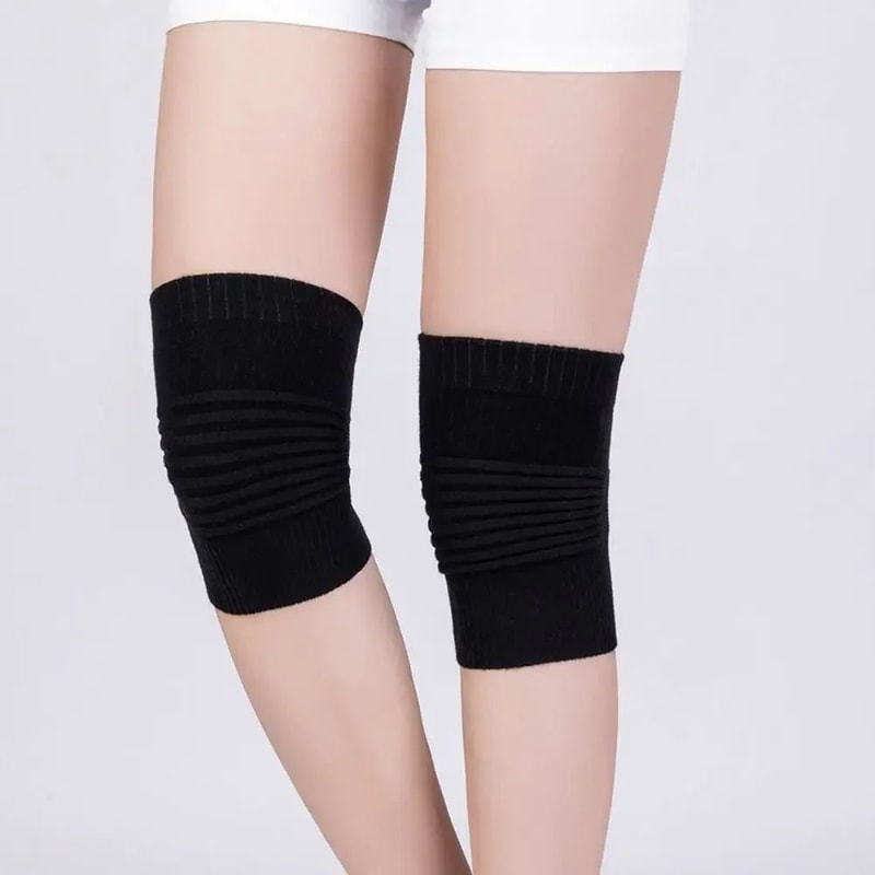 Cotton Stripe Knee Compression Sleeve Breathable Sports Knee Support Brace Unisex 8