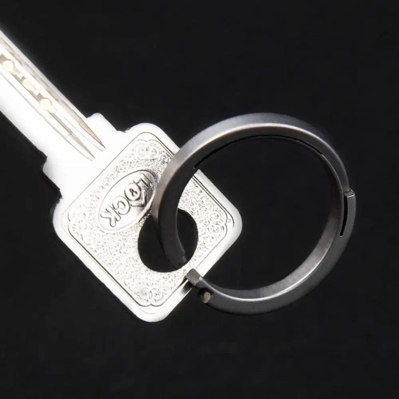 UltraLight TC4 Titanium Key Ring Set 1732mm Minimalist EDC Keyring For Everyday Carry 2