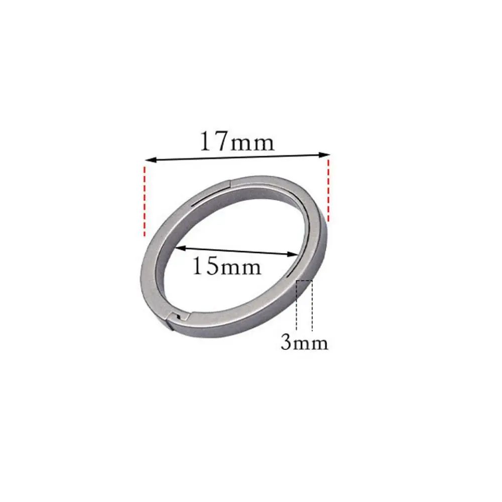 UltraLight TC4 Titanium Key Ring Set 1732mm Minimalist EDC Keyring For Everyday Carry 5