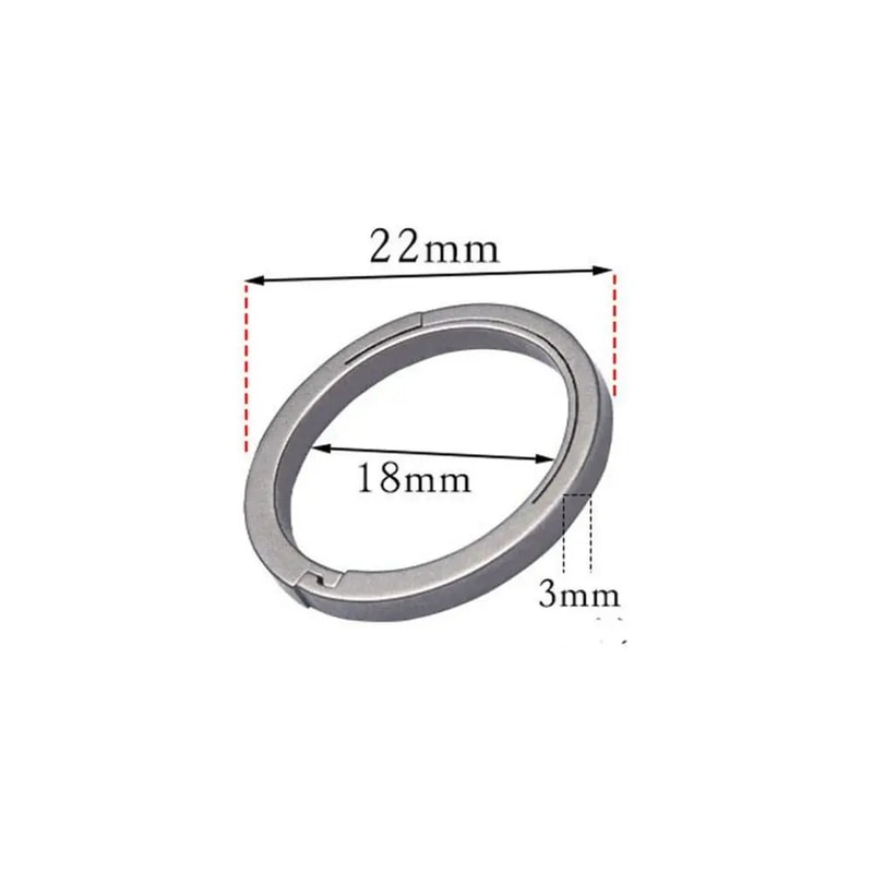 UltraLight TC4 Titanium Key Ring Set 1732mm Minimalist EDC Keyring For Everyday Carry 6