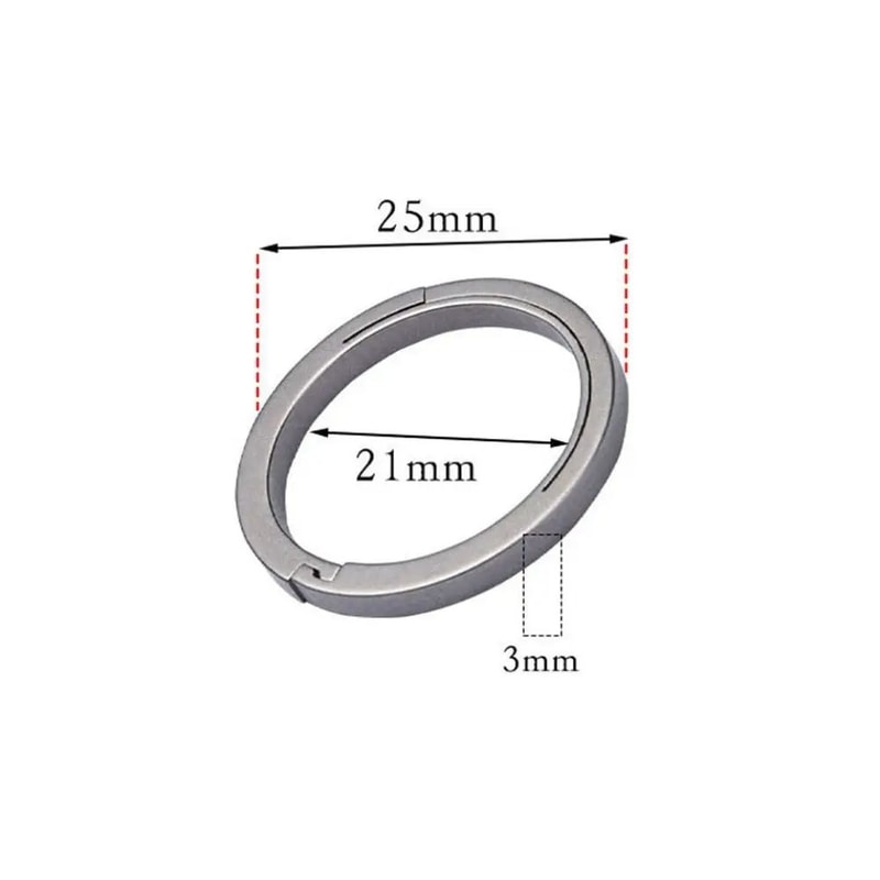 UltraLight TC4 Titanium Key Ring Set 1732mm Minimalist EDC Keyring For Everyday Carry 7