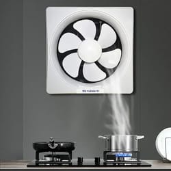 powerquiet wall-mounted silent exhaust fan (6/8/10 inch) for bathroom, kitchen & window ventilation