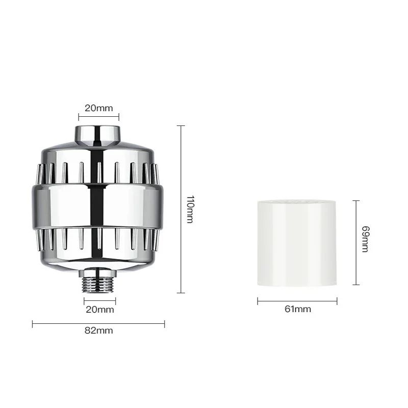 20Stage High Output Shower Water Filter Hard Water Softener For Cleaner Gentler Showers 7