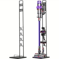 sturdy metal vacuum stand for dyson v6–v11 - space-saving metal dyson vacuum stand with accessory storage