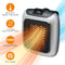 Portable Wall Outlet Space Heater With Adjustable Thermostat 12Hour Timer Compact PlugIn Mini Cer 1