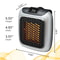 Portable Wall Outlet Space Heater With Adjustable Thermostat 12Hour Timer Compact PlugIn Mini Cer 2