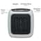 Portable Wall Outlet Space Heater With Adjustable Thermostat 12Hour Timer Compact PlugIn Mini Cer 4