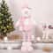 Pink Sequin Telescopic Christmas Doll SantaSnowmanReindeer Plush Tabletop Decor 11