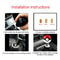 PokeBall 54mm Pokeball Shift Knob Universal Acrylic Racing Gear Shifter With 3 Thread Adapters 5