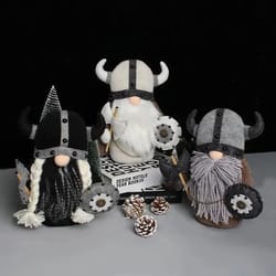 faceless viking & knight gnome plush doll – whimsical gnome home decor & cozy gnome gift