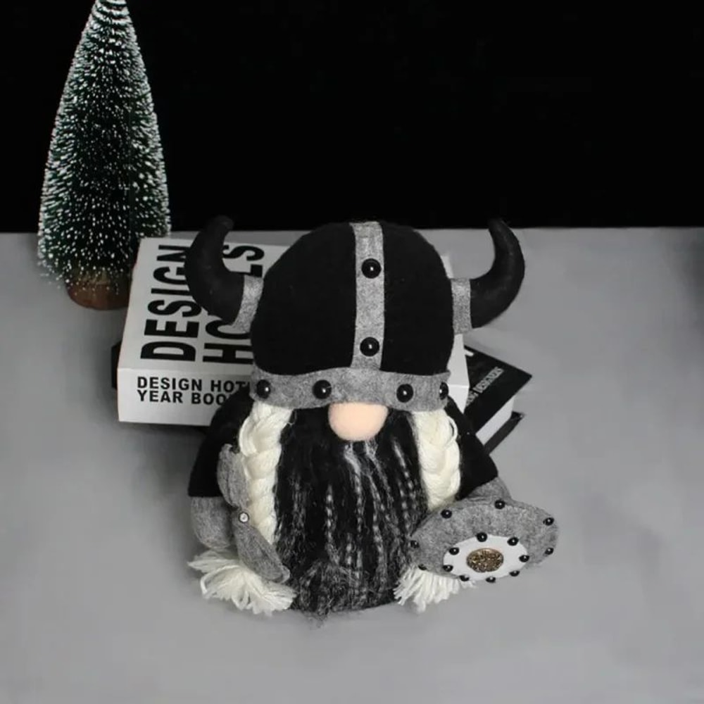 Faceless Viking Knight Gnome Plush Doll Whimsical Gnome Home Decor Cozy Gnome Gift 1