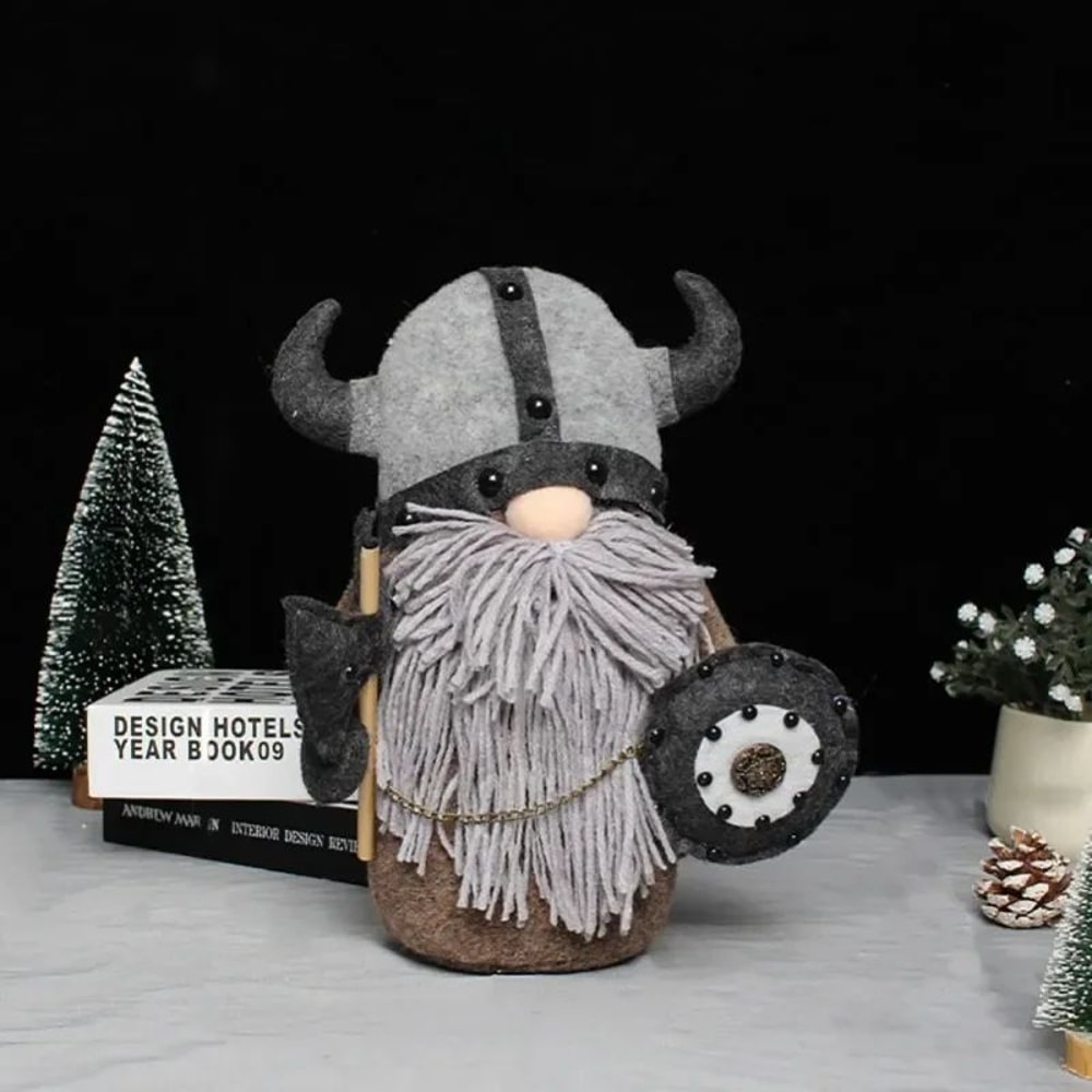 Faceless Viking Knight Gnome Plush Doll Whimsical Gnome Home Decor Cozy Gnome Gift 3