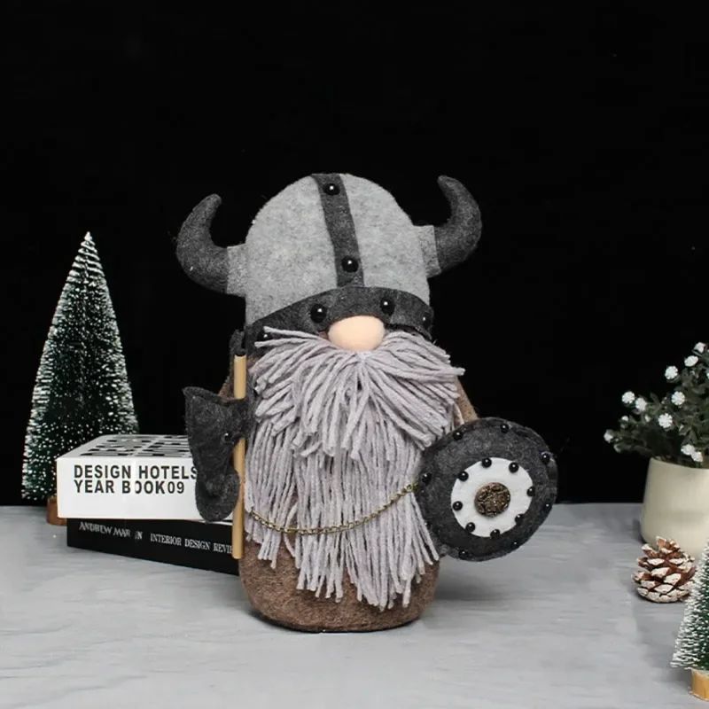 Faceless Viking Knight Gnome Plush Doll Whimsical Gnome Home Decor Cozy Gnome Gift 3