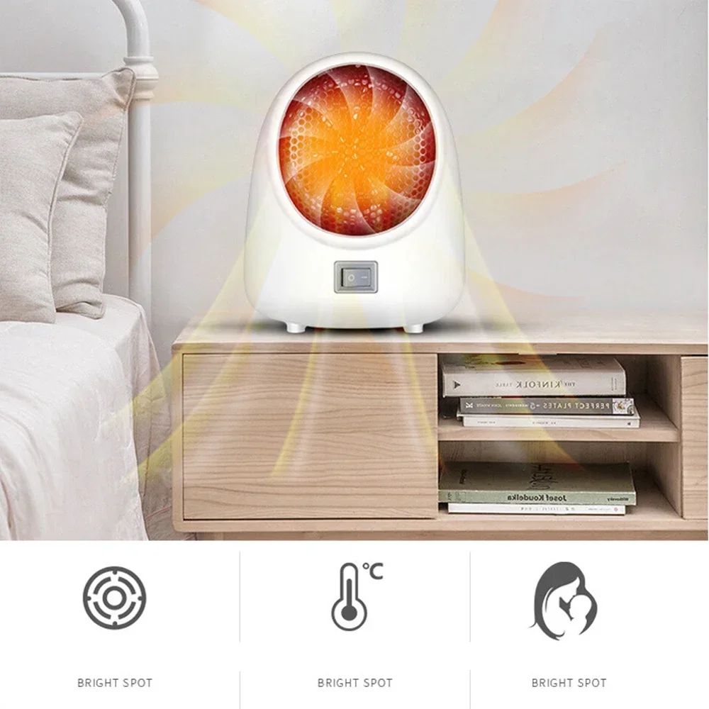 FastHeat Mini Space Heater 220V Portable Electric Desktop Heater For Home Office 2