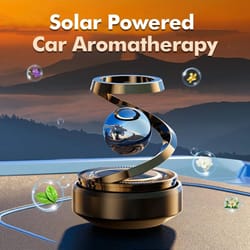 interstellar solar rotating car air freshener diffuser – luxury dashboard aromatherapy