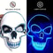 Neon LED Skull Mask EL Glow Skeleton Face Mask For Halloween Cosplay Night Parties 3