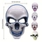 Neon LED Skull Mask EL Glow Skeleton Face Mask For Halloween Cosplay Night Parties 5