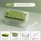 Clear PressRelease Ice Cube Tray With Lid FoodGrade PET 5684Cell Ice Mold For Freezer 5