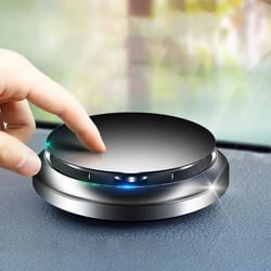 ufo solar car air freshener – aluminum alloy rotating car fragrance diffuser for clean, fresh drives