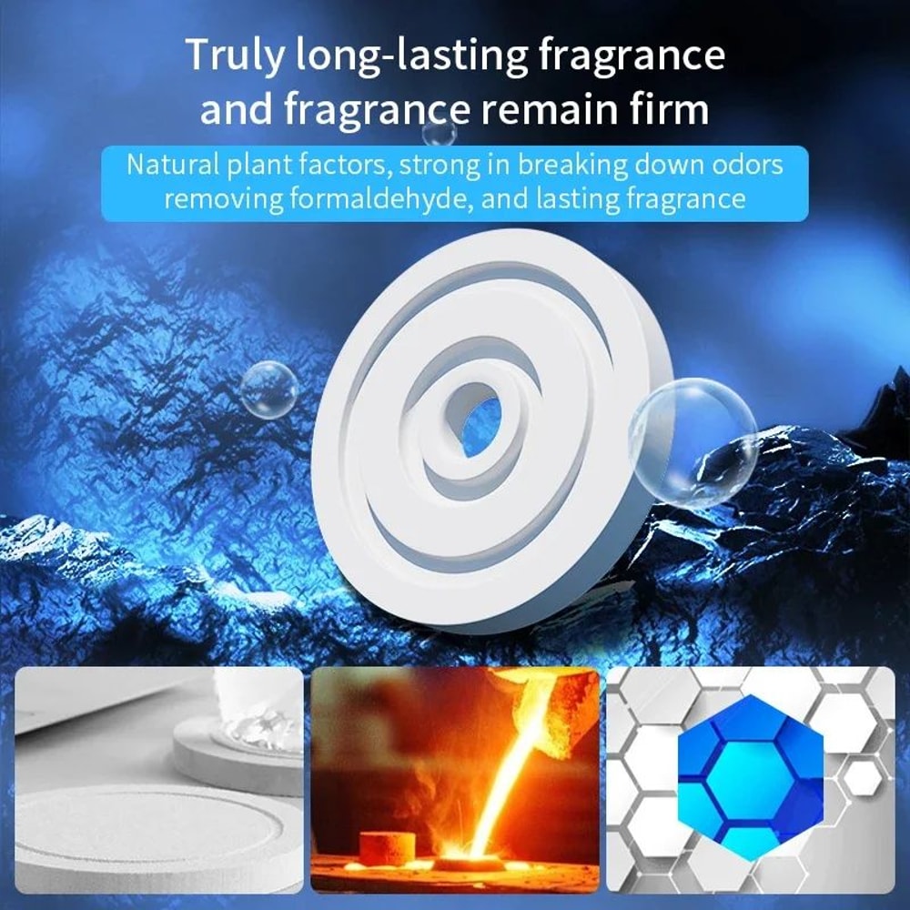 UFO Solar Car Air Freshener Aluminum Alloy Rotating Car Fragrance Diffuser For Clean Fresh Drives 2