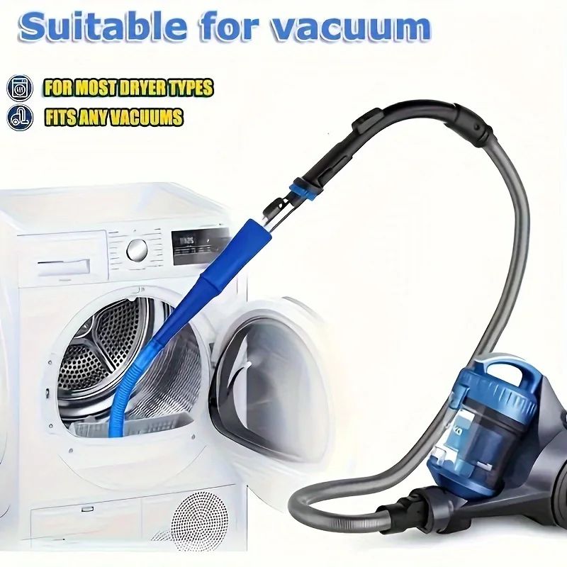 Dryer Vent Cleaning Kit With Vacuum Hose Attachment And Flexible Lint Brush Deep Lint Remover For 1