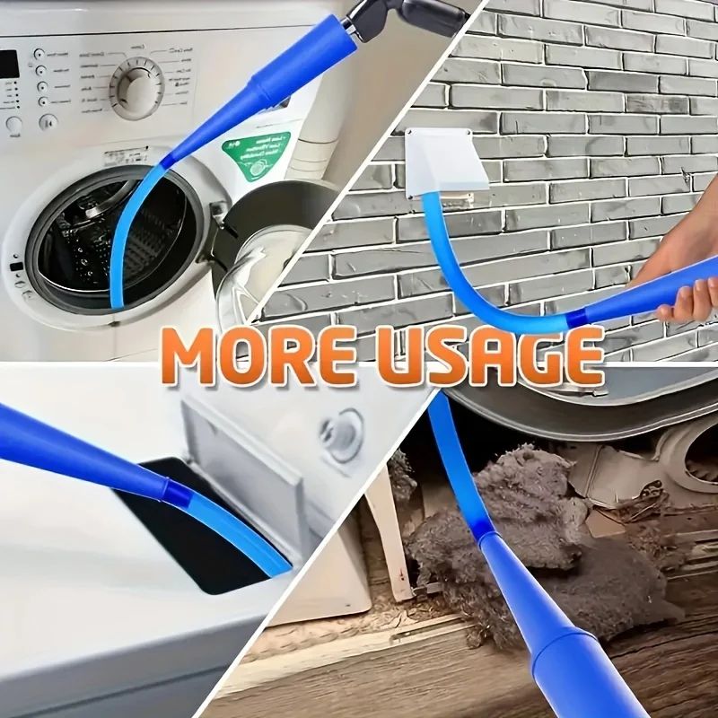 Dryer Vent Cleaning Kit With Vacuum Hose Attachment And Flexible Lint Brush Deep Lint Remover For 4