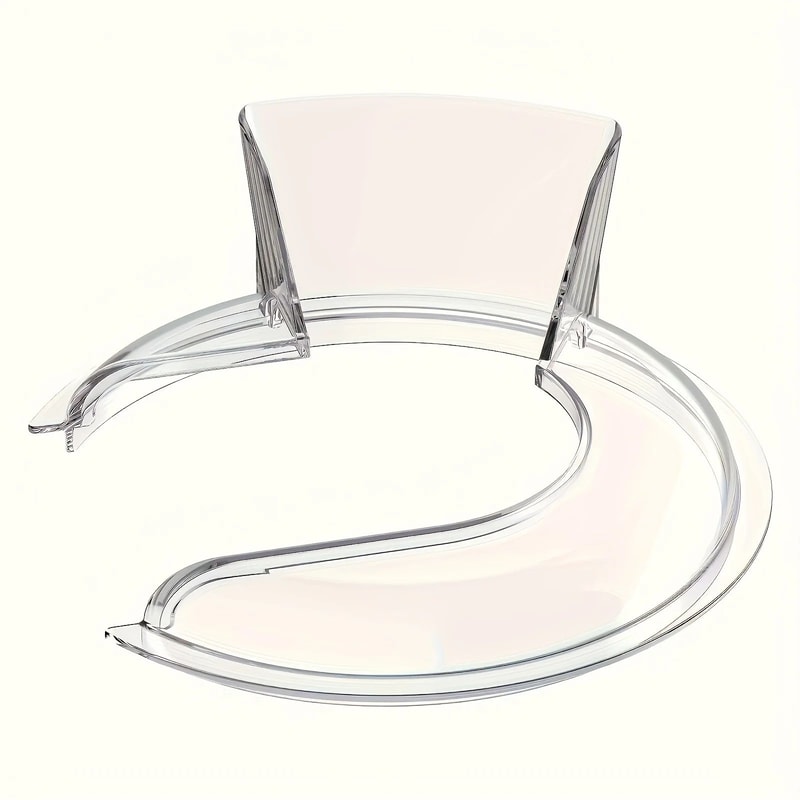 CleanPour KitchenAid Splatter Guard With Clear Chute Precision Pouring Shield For 455 Quart TiltHe 1