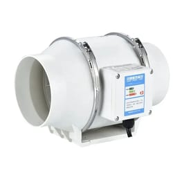 ultra-quiet inline duct fan for bathroom & kitchen – wall-mount ventilation exhaust with air-purifying flow