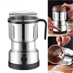 220v electric coffee grinder - stainless steel coffee bean grinder & multi-use spice grinder for herbs, nuts & grains