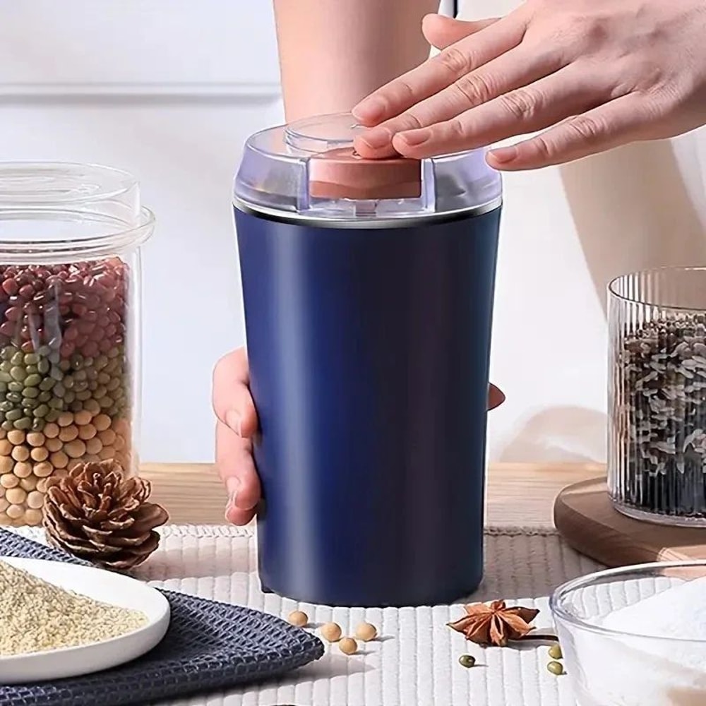 Portable 8Blade Electric Coffee Grinder 220V EU Stainless Steel Coffee Bean Spice Grinder For Fas 1