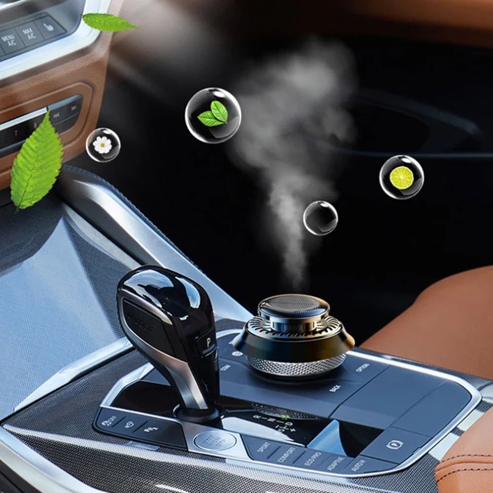 Solar Rotating Aromatherapy Car Diffuser Solar Car Air Freshener For Essential Oils 3