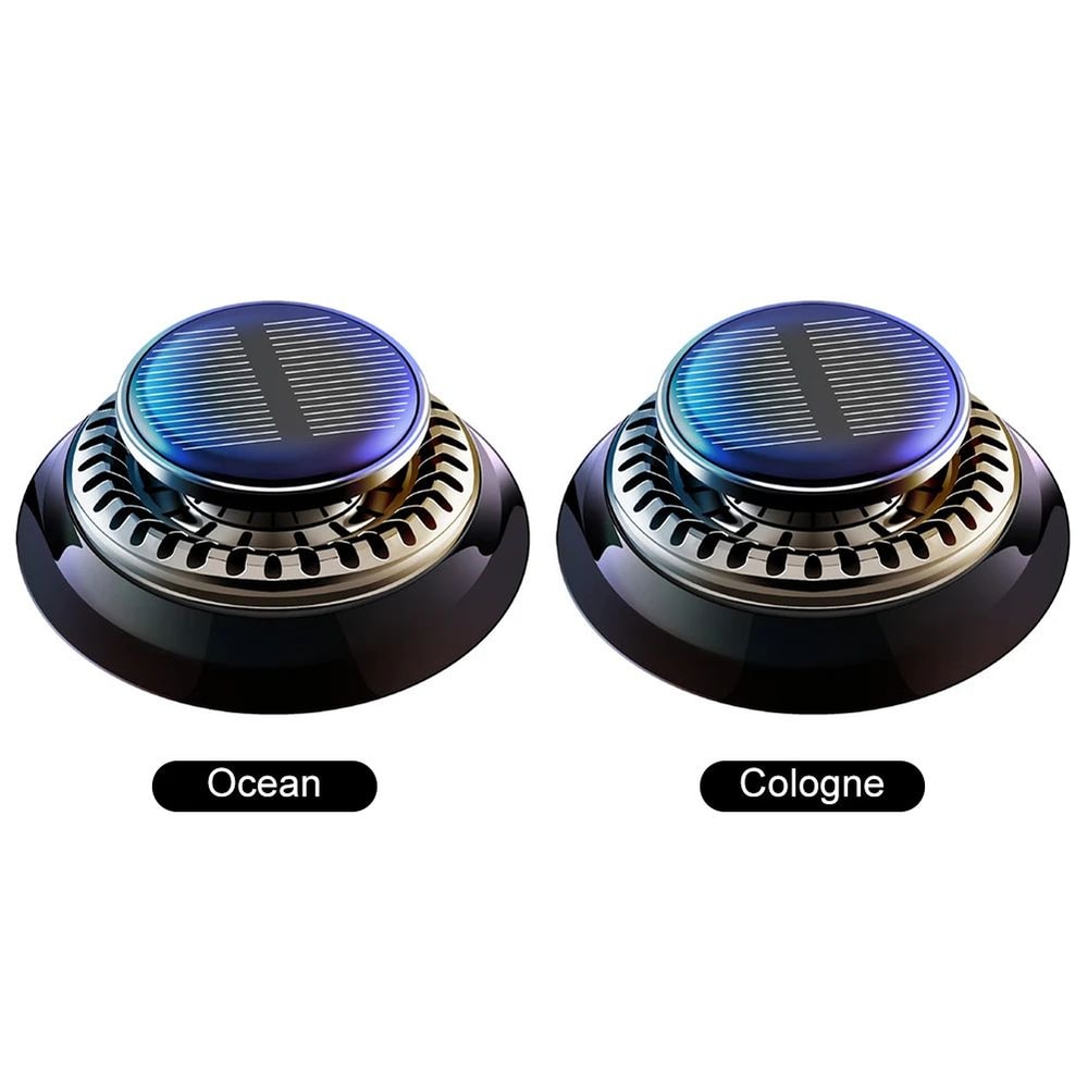 Solar Rotating Aromatherapy Car Diffuser Solar Car Air Freshener For Essential Oils 4