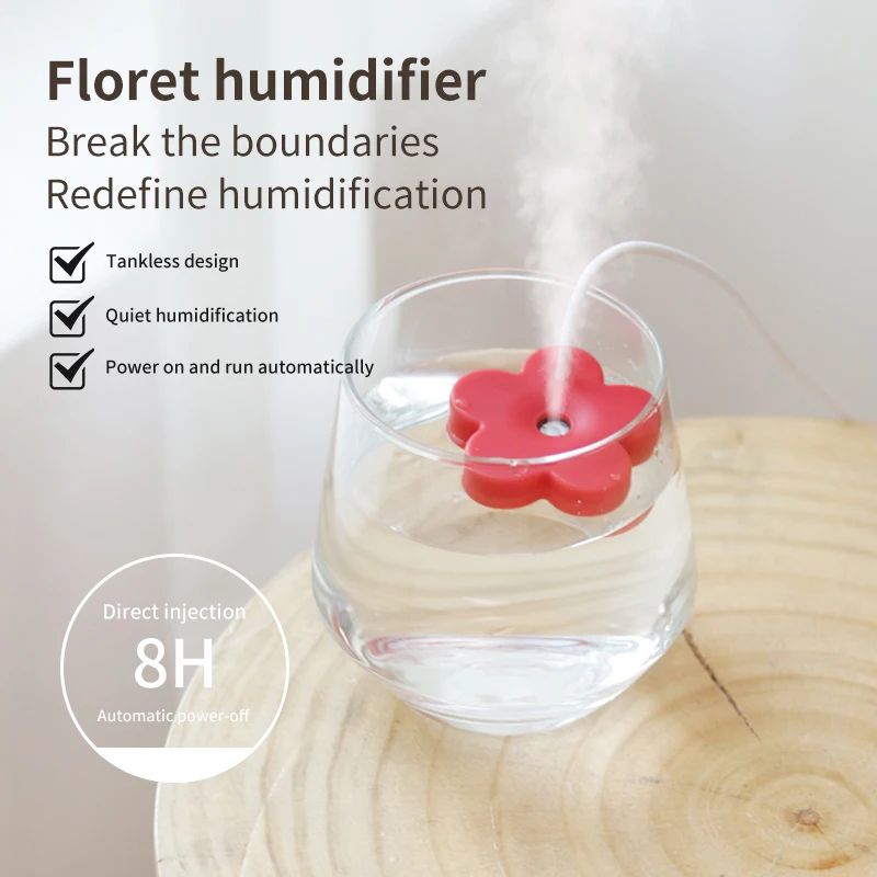 PetalMist Portable Mini USB Humidifier Aroma Diffuser For Water Bottles 0
