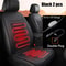 Winter Comfort Heated Car Seat Cover 12V FastWarm Seat Cushion With 3 Heat Levels 12PCS Universal F 8