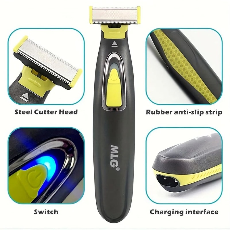 USB Rechargeable FullBody TBlade Trimmer Waterproof Electric Shaver For Men And Women 1